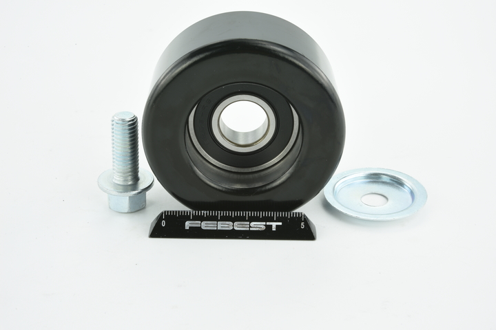 Spanrol, poly V-riem (0287-R51MD) van FEBEST Voor NISSAN NP300 Navara Flatbed Vrachtwagen / Chassis (D40) 2.5 dCi (106 KW / 144 PK / Van 2008)