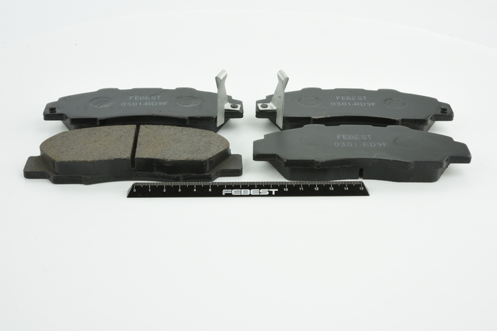 FEBEST Pastilhas de travão (0301-RD9F) para HONDA CIVIC VI Hatchback (EJ, EK) 1.6 VTEC Type R (EK9) (136 KW / 185 CV / de 1997)