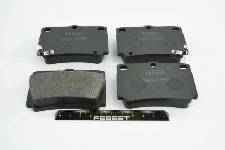 OEM MZ690027 FEBEST Kit pastiglie freni 0401-K99R per MITSUBISHI