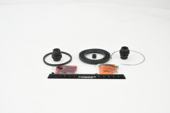 FEBEST Kit di revisione della pinza freno (0475-DJF) per MITSUBISHI ECLIPSE IV (DK_A) 3.8 GT (192 KW / 261 CV / dal 2005)