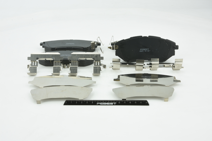 FEBEST Pastilhas de travão (0801-W10F) para SUBARU Legacy IV Carrinha (BP) 2.0 AWD (140 KW / 190 CV / de 2005)
