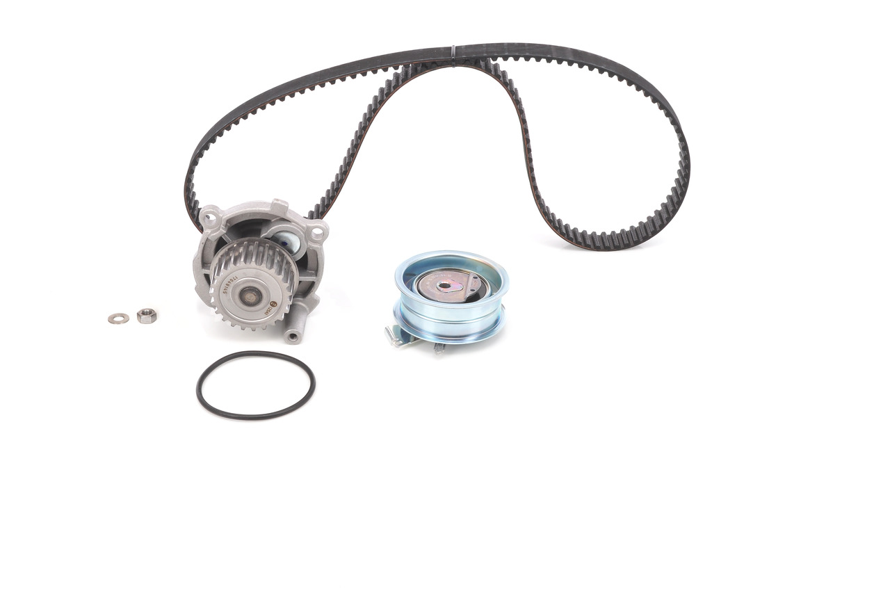 BOSCH Bomba de agua + kit de correa de distribución (1 987 946 921) para VW Passat B6 Sedán (3C2) 1.6 (75 KW / 102 CV / de 2005)