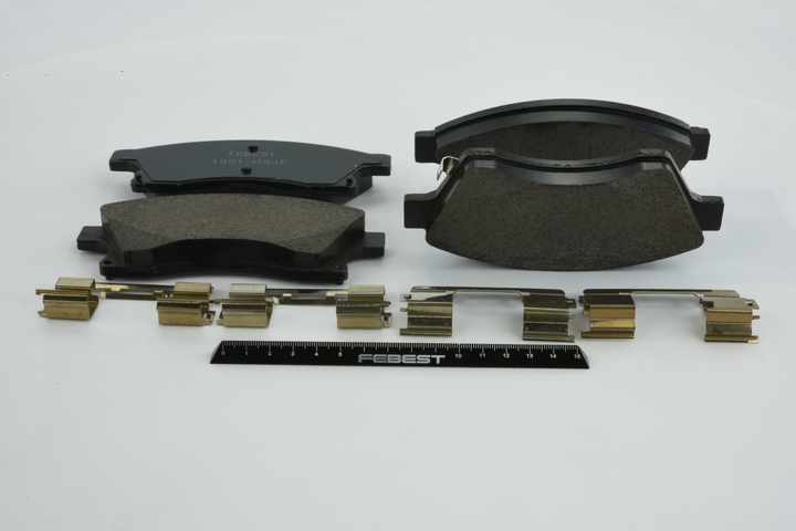 OEM 13374966 FEBEST Kit pastiglie freni 1801-ASJF per OPEL, CITROЁN, SKODA, CHEVROLET, SAAB