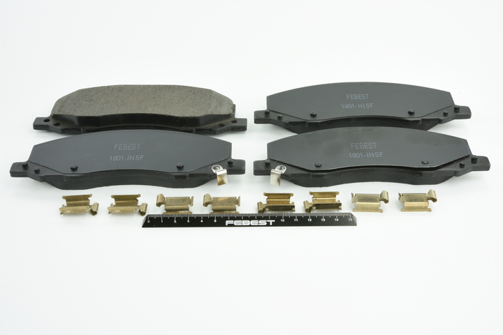 OEM 13237752 FEBEST Kit pastiglie freni 1801-INSF per MERCEDES-BENZ, OPEL, PEUGEOT, CITROЁN, CHEVROLET