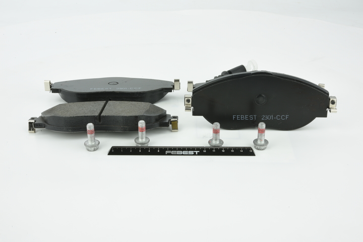 OEM 3C0698151F FEBEST Bremseklosser 2301-CCF for VW, AUDI, SKODA, PORSCHE, SEAT