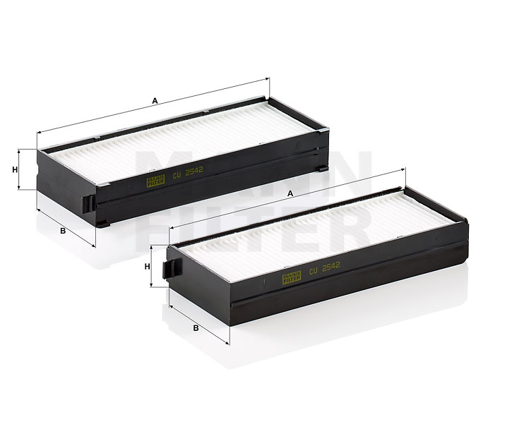 buy Pollen filter - MANN-FILTER (CU 2542-2)
