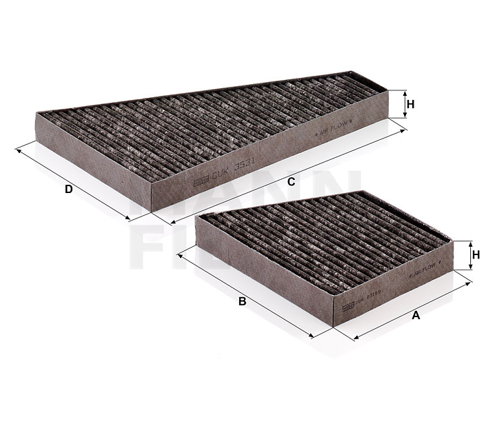 buy Pollen filter - MANN-FILTER (CUK 35 000-2)