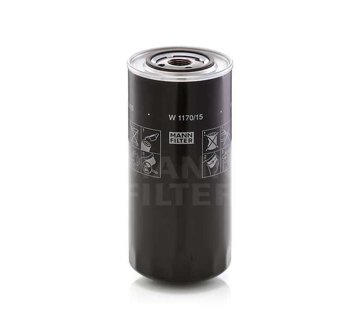 OEM 1909137 MANN-FILTER Oil filter W 1170/15 for FIAT, IVECO, CHRYSLER, LANCIA