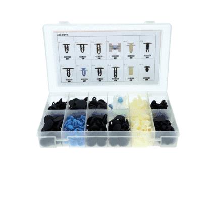 KS TOOLS Kit de clip de fixation, carrosserie (420.0910) pour RENAULT Twingo II 3 portes (CN0) 1.5 dCi (CN0U) (62 KW / 84 CH / de 2008)